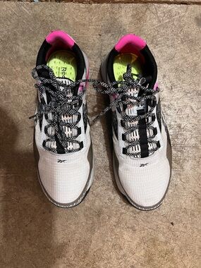 Reebok Women’s White and Pink composite toe